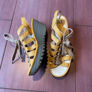 New FLY London Yito platform wedge sandals